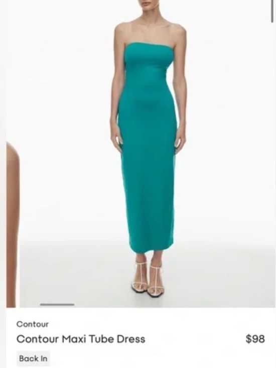Aritzia Dresses & Skirts - Aritzia Original Contour Enrapture Maxi Tube Dress - Teal, size S